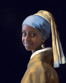 Ethiopian Girl with the Pearl Earring