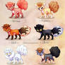 Vulpix variations