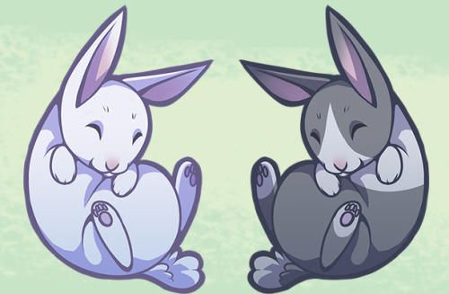 Chibi Rabbits by ShinePawArt on DeviantArt