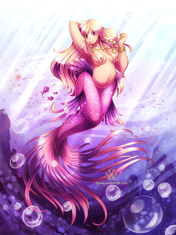 Purple Mermaid By Shinepawart On Deviantart