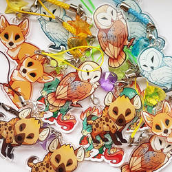 Owl, hyena and other charms are now available!