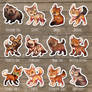 Wild dogs n hyenas - sticker set