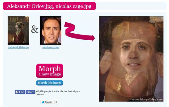 Aleksandr Orlov nicolas cage morph