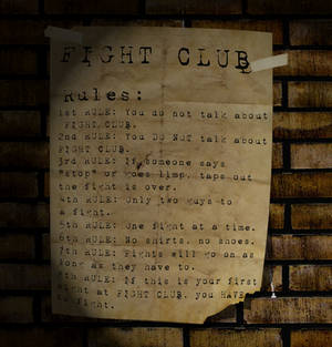 Fight Club: Rules