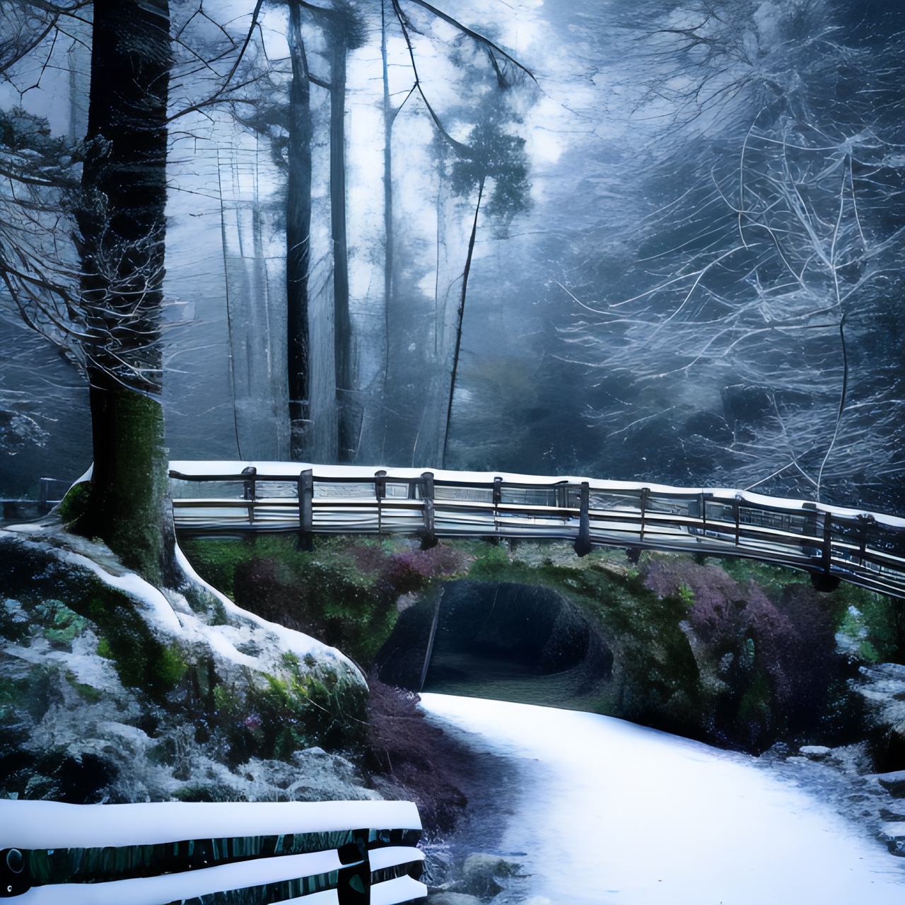 Bridge Snow Path Snow Path Bridge by johnthedowe2 on DeviantArt
