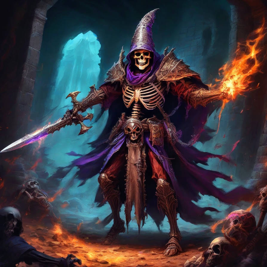 Skeleton Mage Barbarian Sorcerer by johnthedowe2 on DeviantArt