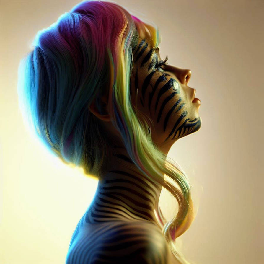 Striped Figure Striped Woman by johnthedowe2 on DeviantArt