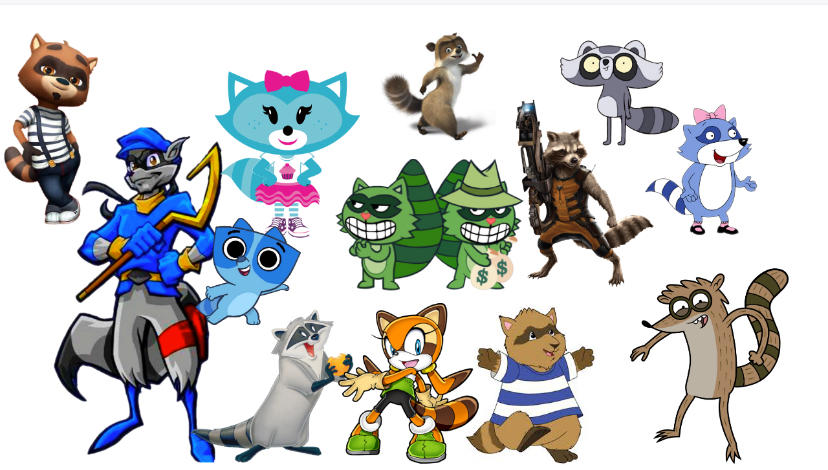 Every Racoon Type Whats Youre Favorite Type Of Raccoons? by RyderKitt on DeviantArt