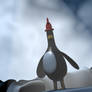 Feathers McGraw as a chicken