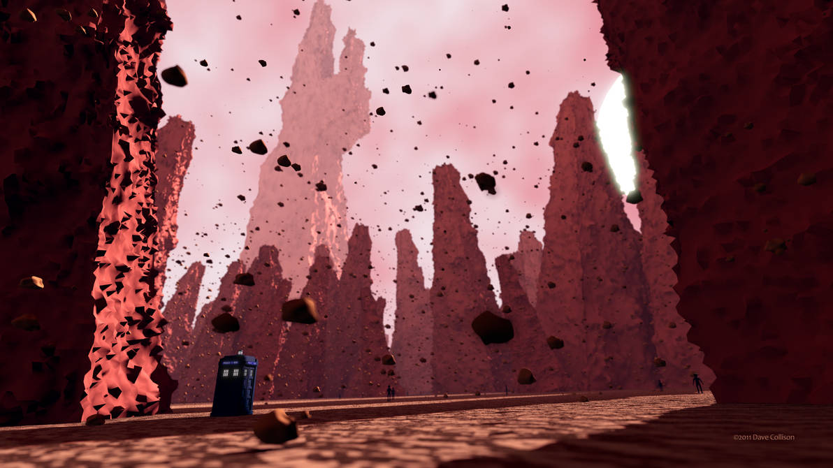 Doctor Who's TARDIS on Titan by TheBigDaveC