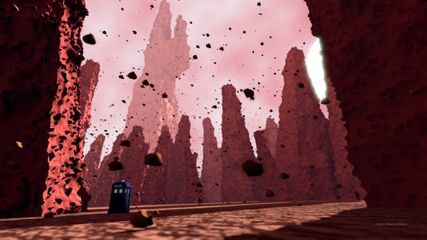 Doctor Who's TARDIS on Titan