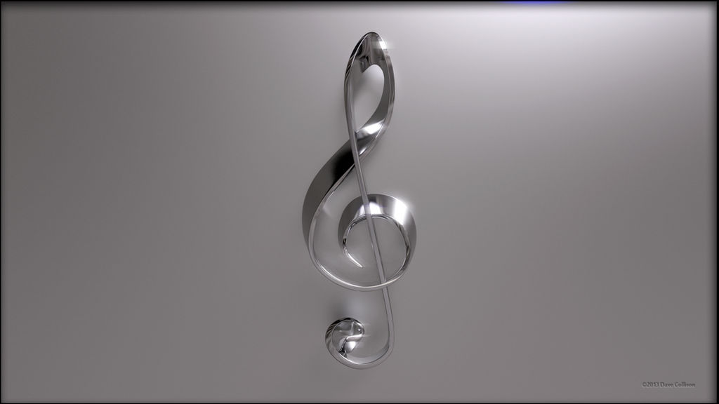 Treble Clef Elegant Wallpaper by TheBigDaveC