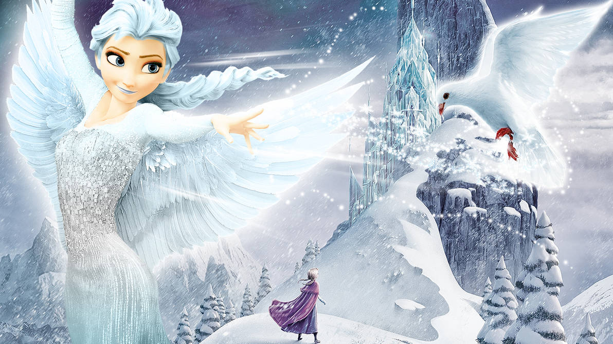Frozen - 1920x1080 (Elsa Fly 2) by muehlich86 on DeviantArt
