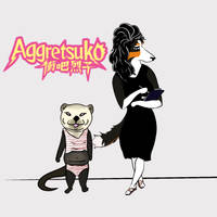 Me and my dog in Aggretsuko