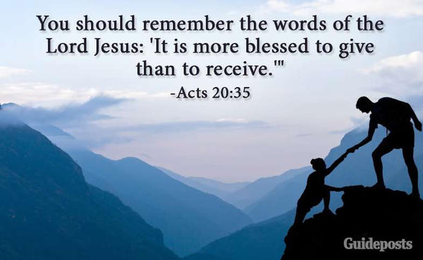 Acts 20:35 by Amazing-Fidget2621 on DeviantArt