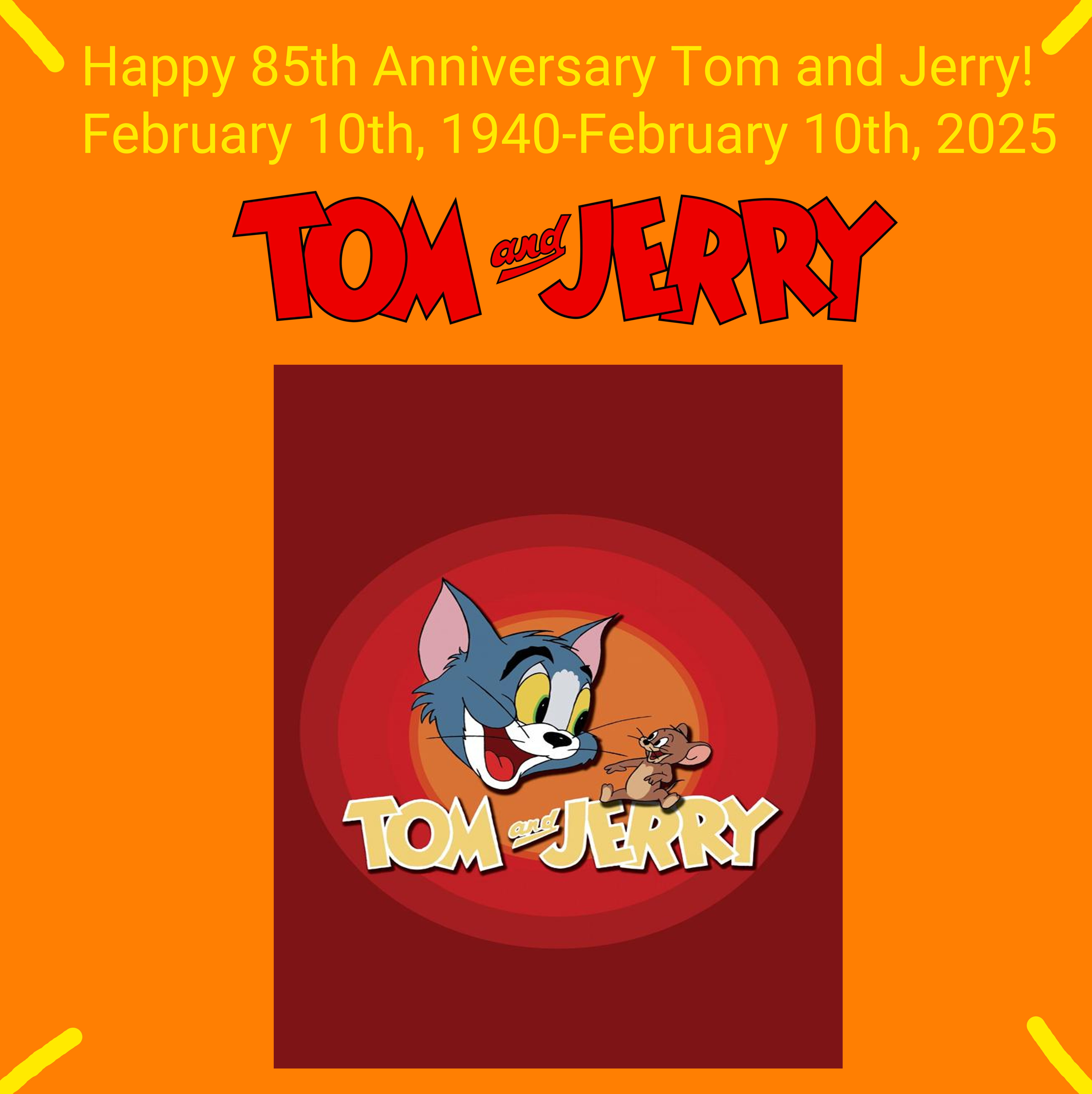 Tom and Jerry 85th Anniversary Sign by Amazing-Fidget2621 on DeviantArt