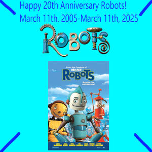 Robots 20th Anniversary Sign