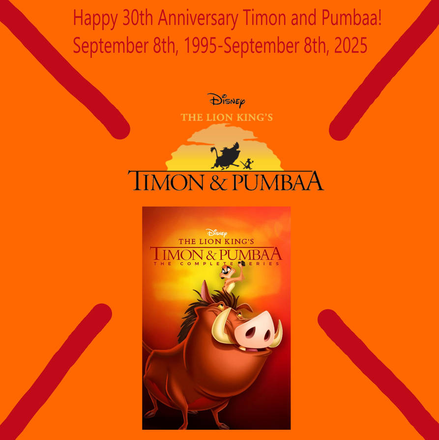 Timon and Pumbaa 30th Anniversary Sign by Amazing-Fidget2621 on DeviantArt
