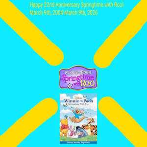 Springtime with Roo 22nd Anniversary Sign