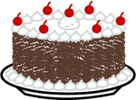 Walfas Custom Props - Black Forest cake