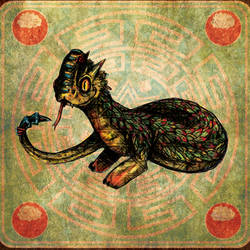 Xiuhcoatl Aztec Fire Serpent