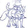 Ice Wolf sketch concept