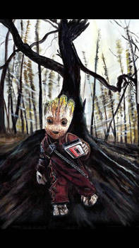 Baby Groot Original painting 