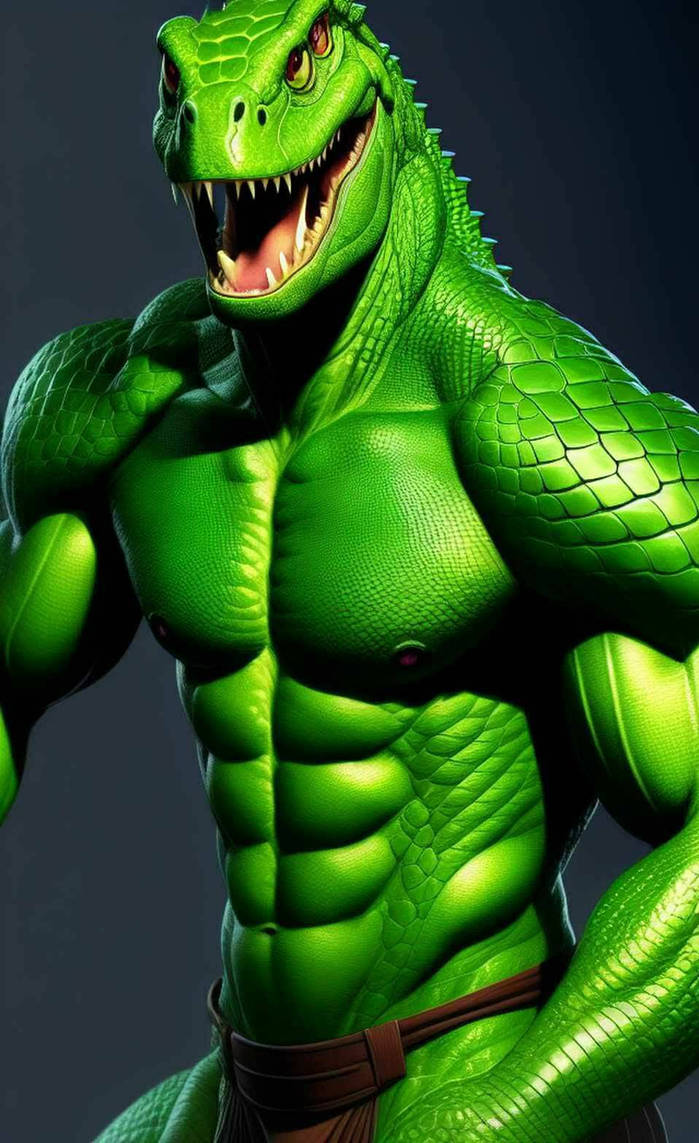 Lizard Body Ref The Muscular Lizardfolk 4 by V8-AI on DeviantArt