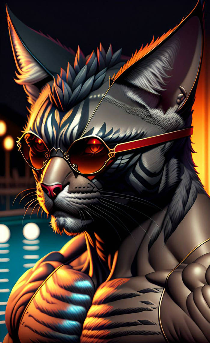 The Tropical Muscular Cat 3 by V8Beast on DeviantArt