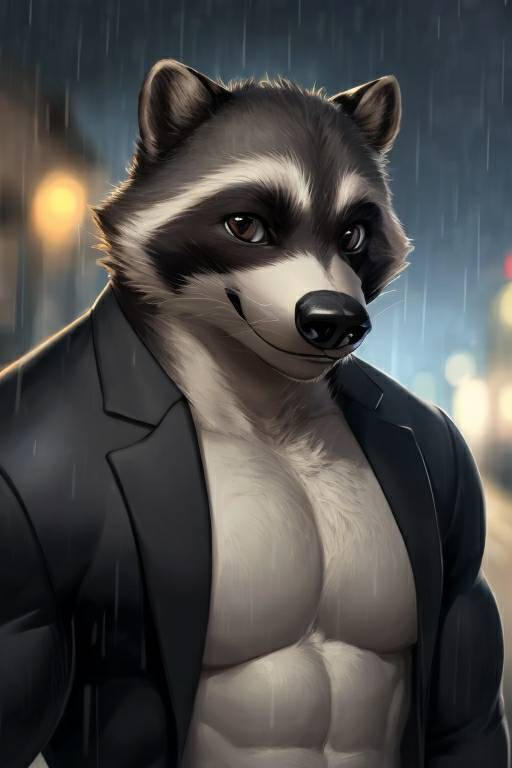 The Muscular Raccoon 4 by V8-AI on DeviantArt