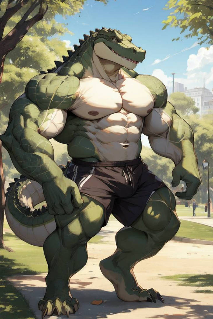The Muscular Crocodilian 3 By V8 AI On DeviantArt the-muscular-crocodilian-3-by-v8-ai-on-deviantart