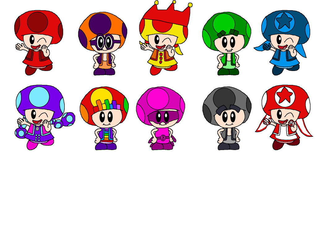 Numbertoads 1 to 10 by alexiscurry on DeviantArt