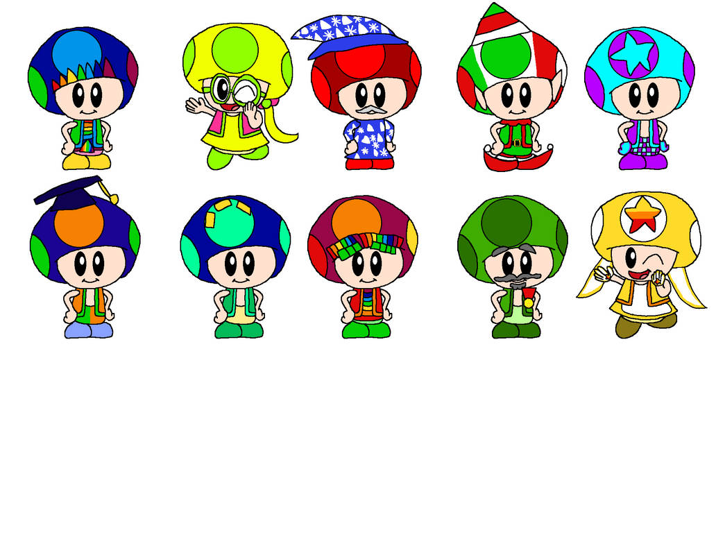 Numbertoads 21 to 30 by alexiscurry on DeviantArt