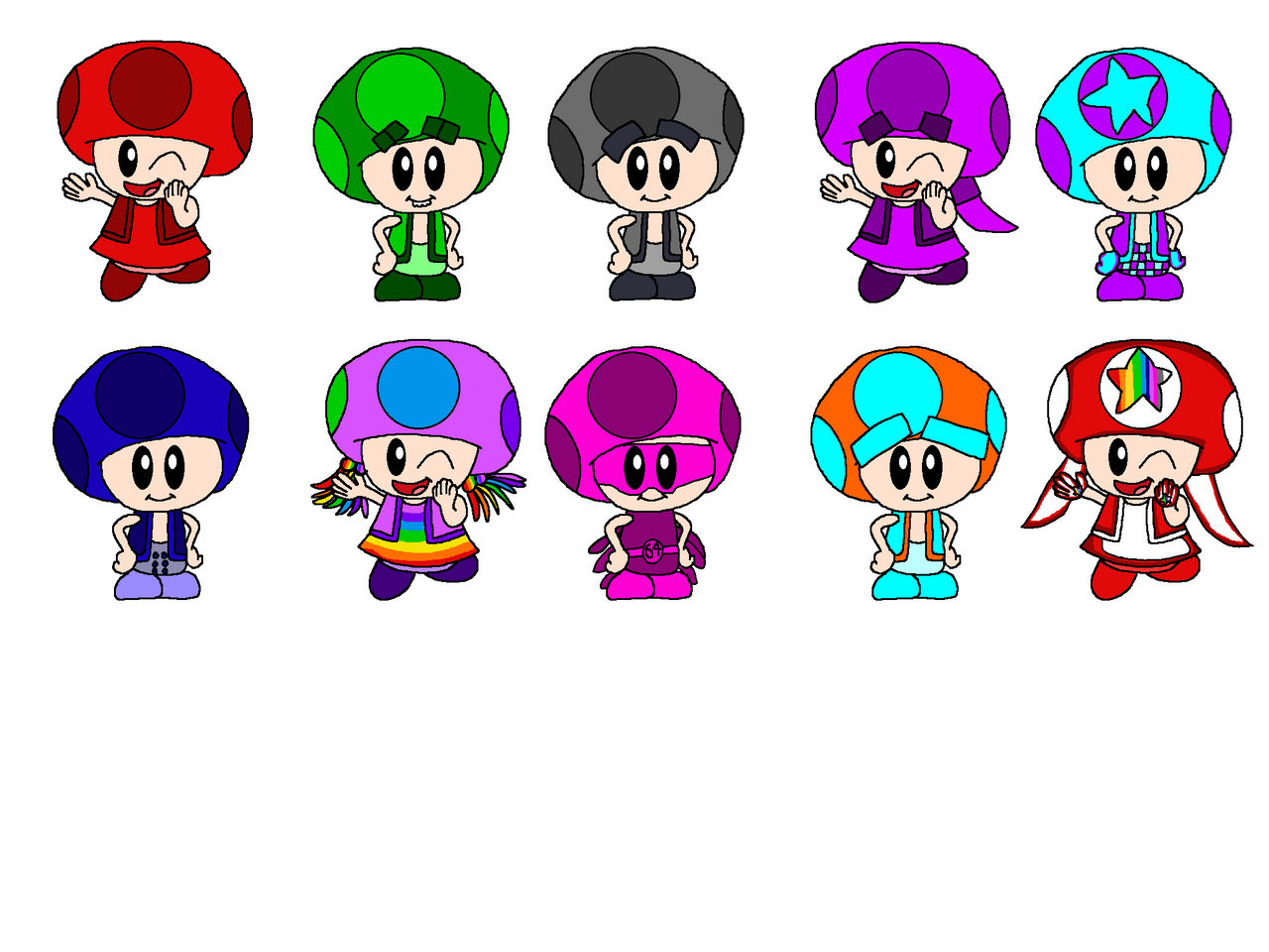 Square numbertoads by alexiscurry on DeviantArt