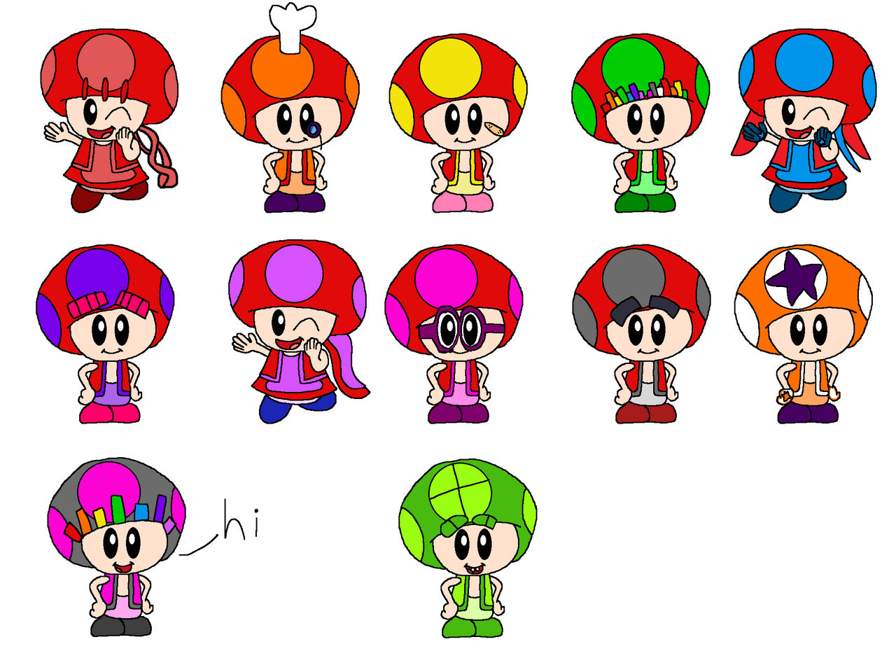 Numbertoads 11-20 98 (ft pi) by alexiscurry on DeviantArt