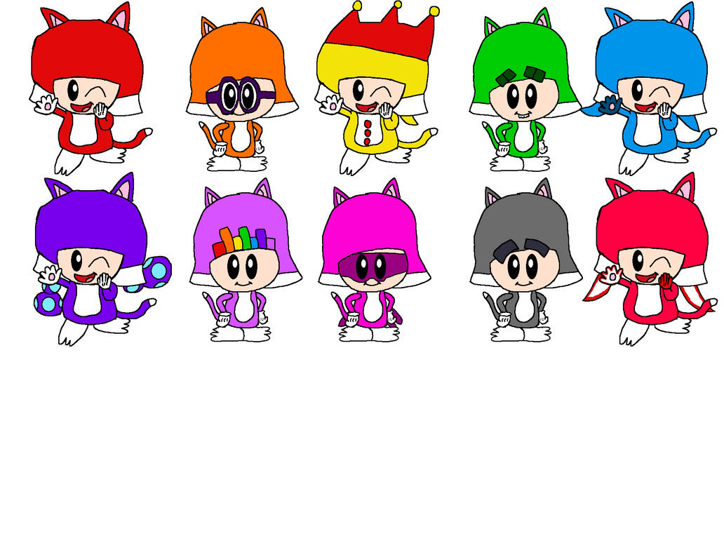 Numbertoads 1-10 in Cat form by alexiscurry on DeviantArt