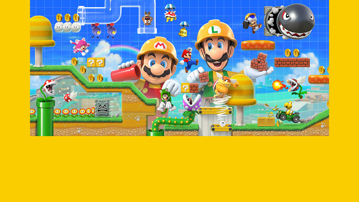 Super mario maker 2 colouring pages