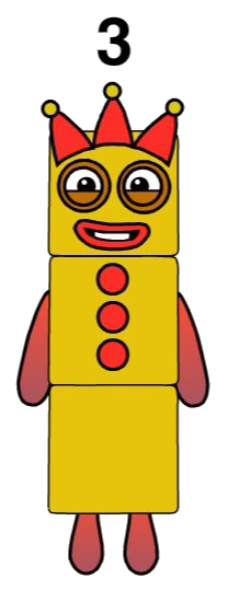 Numberblocks Three 2d By Alexiscurry On Deviantart