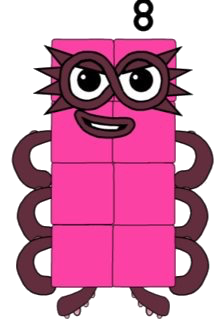 Numberblocks: Eight 2D by alexiscurry on DeviantArt