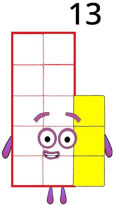 Numberblocks: Thirteen 2D by alexiscurry on DeviantArt