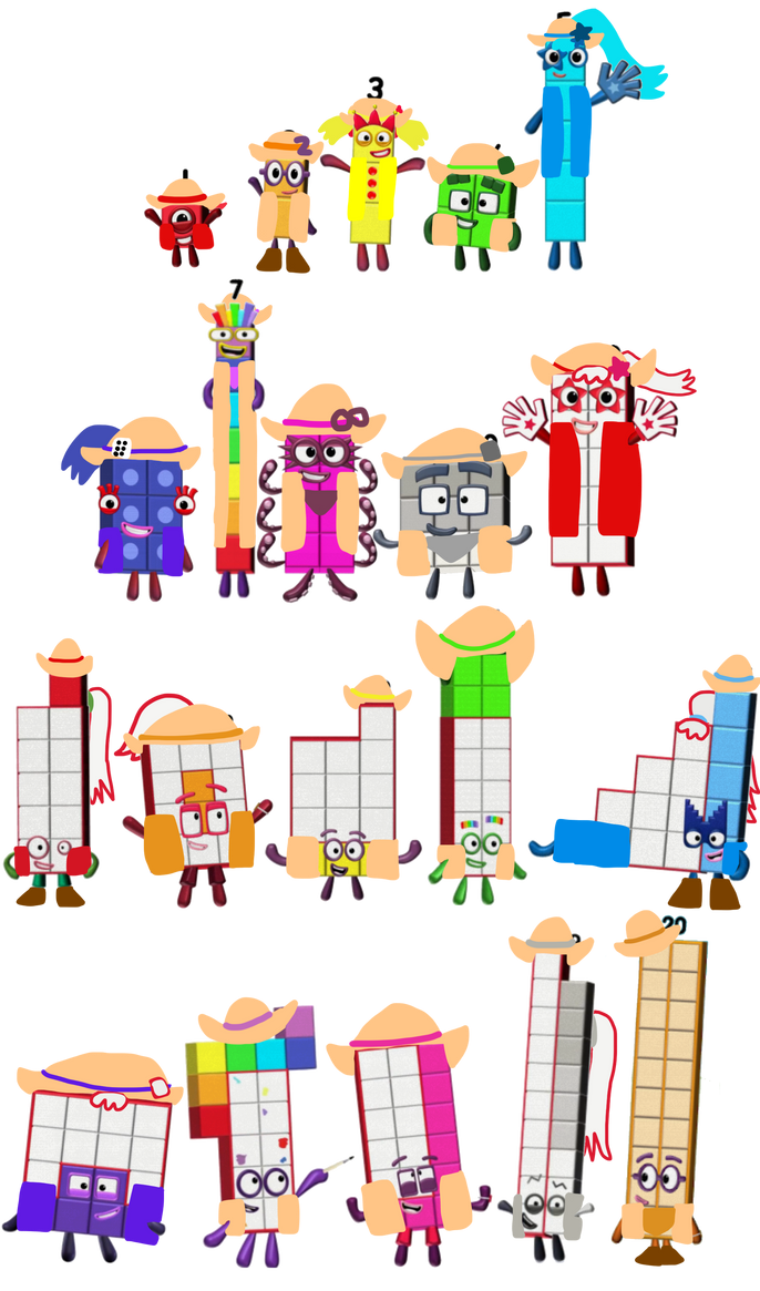 Numberblocks As Cowboys And Cowgirls By Alexiscurry On Deviantart