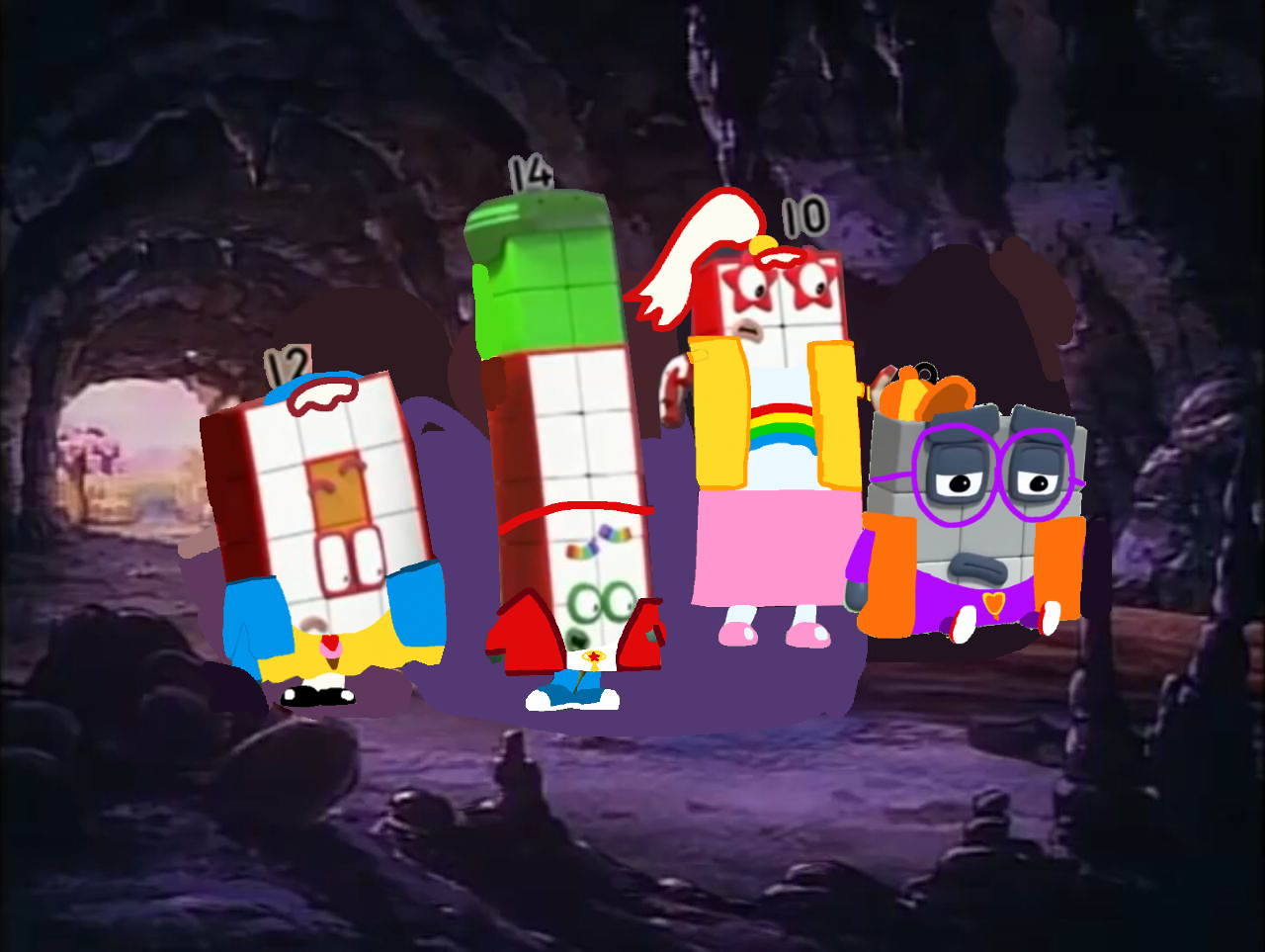Numberblocks 1-10 in their Pajamas by alexiscurry on DeviantArt