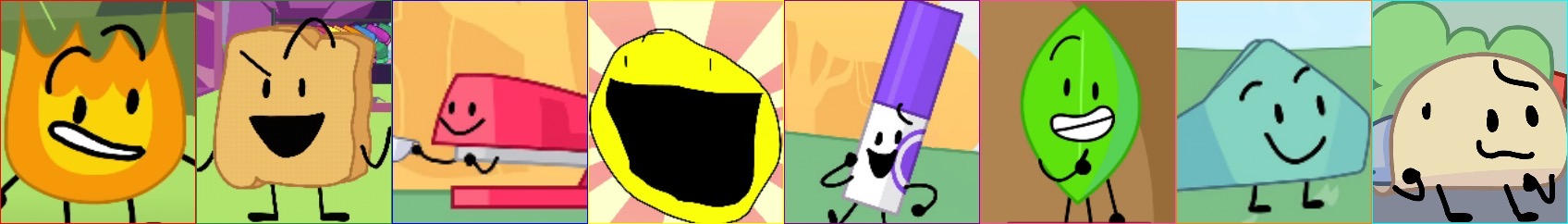 The 8 Main BFDI Contestants by alexiscurry on DeviantArt