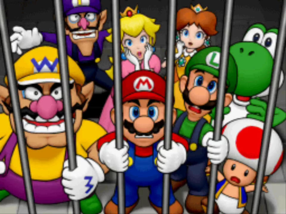 Mario and his Friends in a Cage by alexiscurry on DeviantArt
