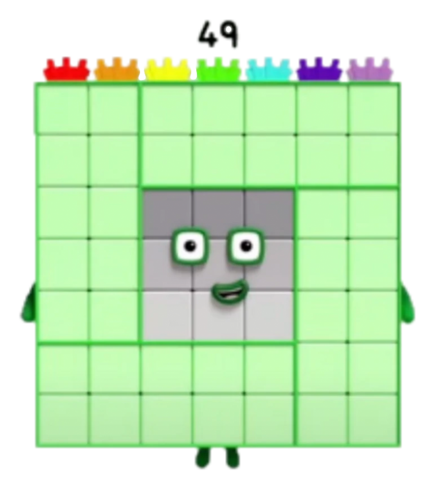 Forty-Nine from Numberblocks by alexiscurry on DeviantArt