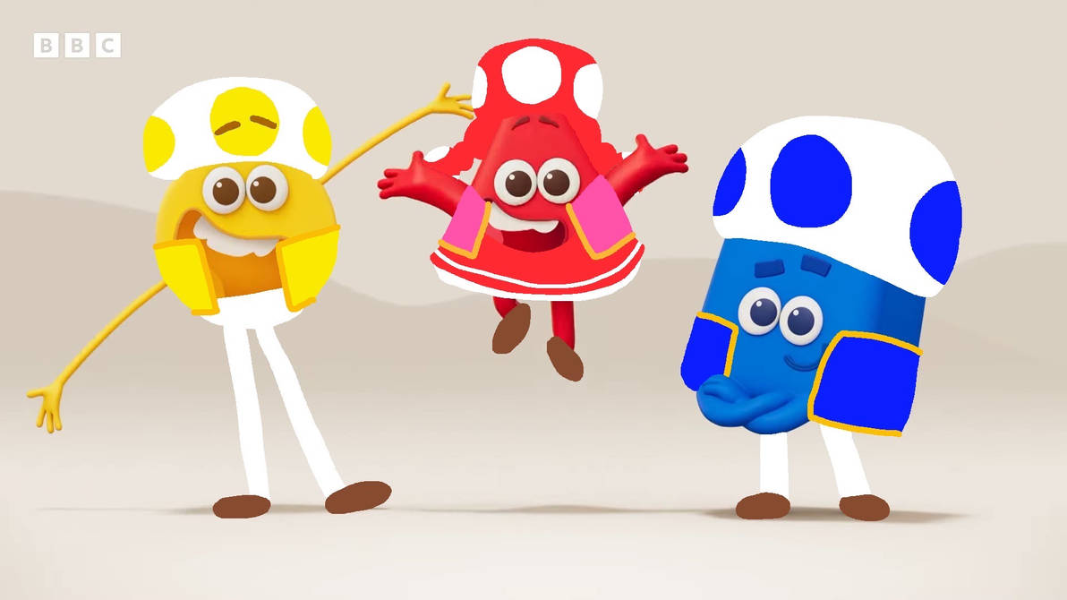 Primary Colourblocks as Toads by alexiscurry on DeviantArt