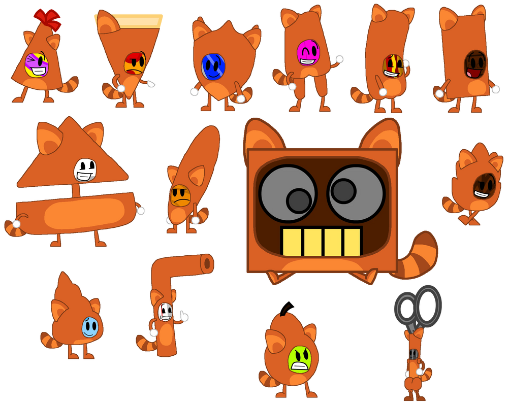 Brawl of the Objects Characters Tanooki Forms by alexiscurry on DeviantArt