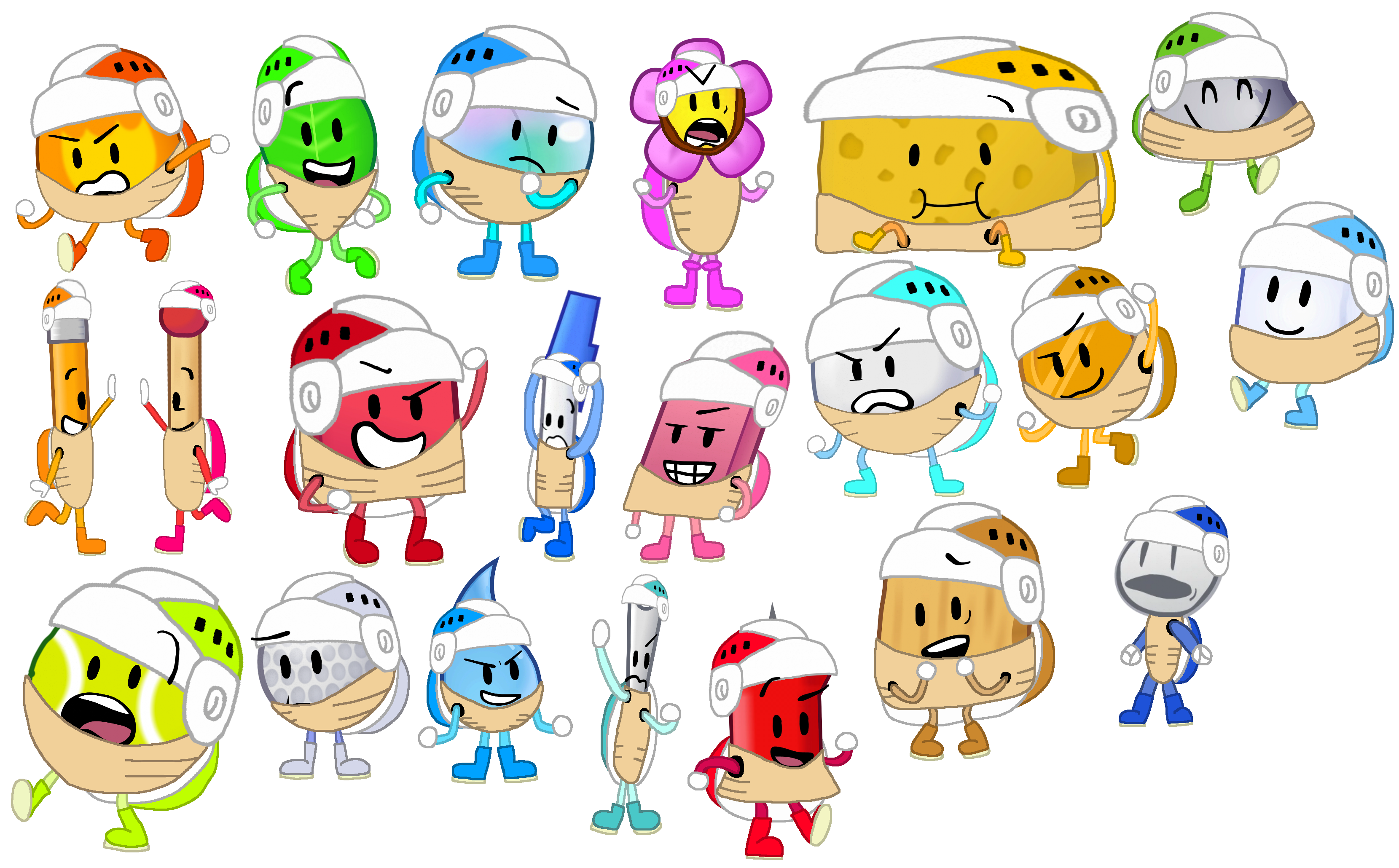 BFDI Characters List by FloofycatStudios on DeviantArt