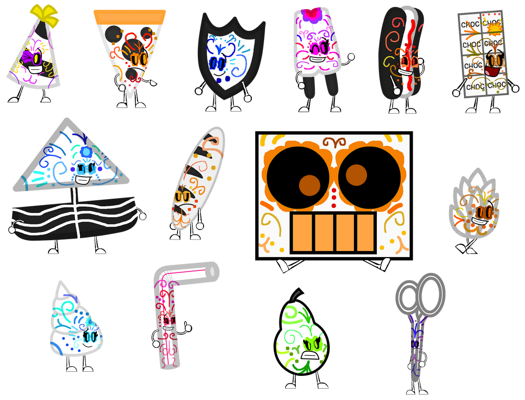 Fake Object Brawl Brawl of the Objects Characters Necro Forms by alexiscurry on DeviantArt