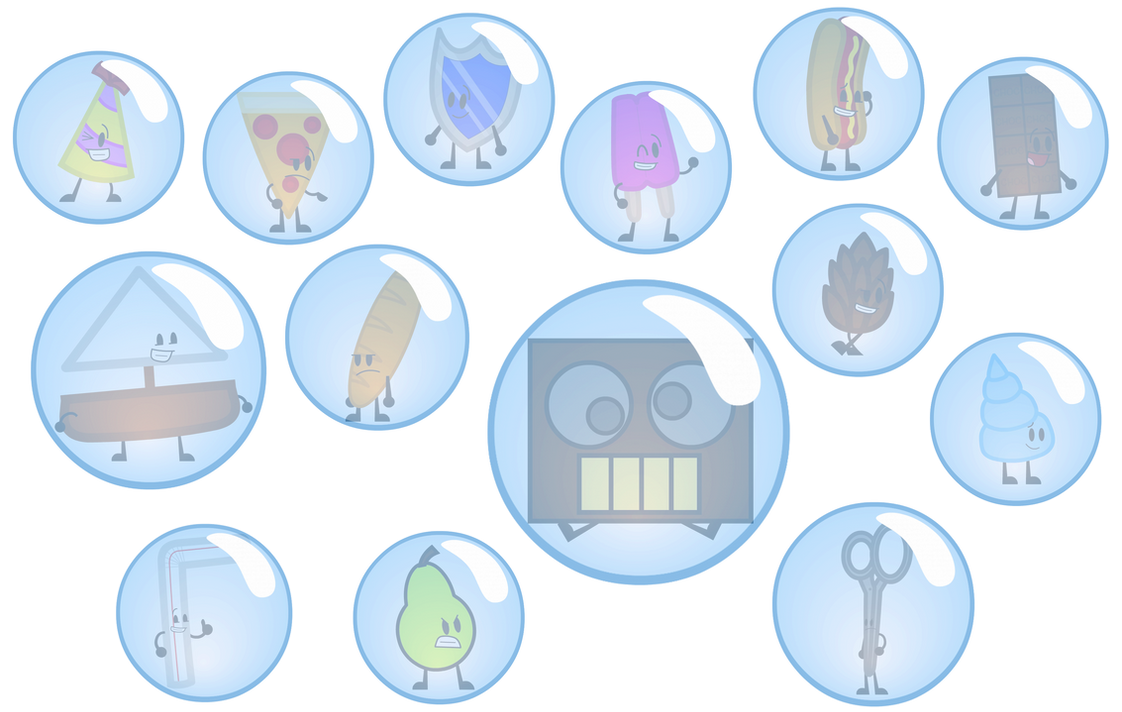 Brawl of the Objects Characters In Bubbles by alexiscurry on DeviantArt